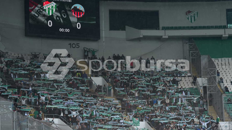 Bursa'da bu tribünü bir daha böyle göremezsiniz!