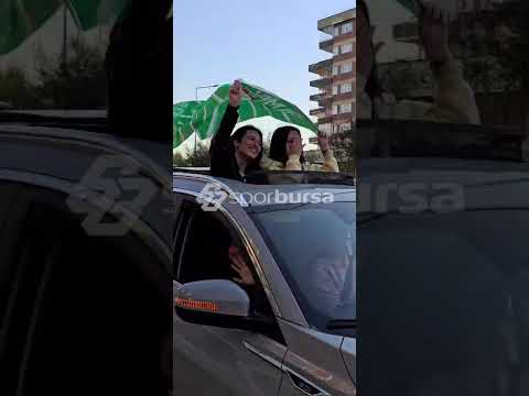 Bursa caddelerinde yeşil-beyqz  konvoy! 🐊 #sporbursatr #bursaspor