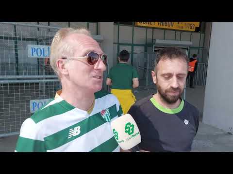 Şampiyonluk kutlamaları öncesi yeşil-beyazlı taraftarlara mikrofon uzattık..