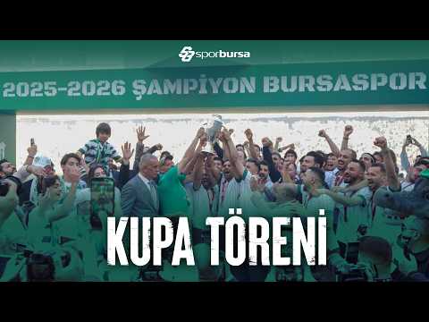 Bursaspor Şampiyonluk Kupa Töreni #sporbursatr #bursaspor