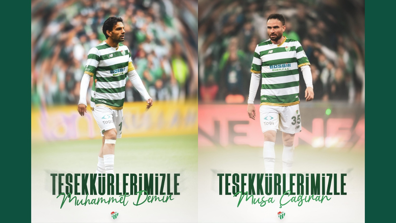 Bursaspor’dan kaptanlara teşekkürlü veda mesajı