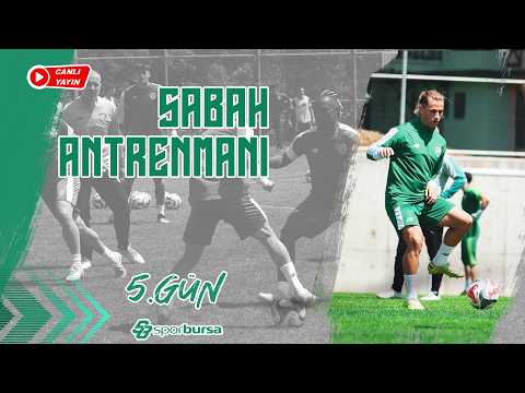 Bursaspor, Bolu kampında beşinci güne sabah antrenmanı ile devam ediyor..