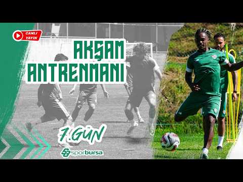 Bursaspor, Bolu kampında yedinci güne akşam antrenmanı ile devam ediyor..