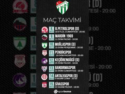Bursaspor’un 7 maçının tarih ve saatleri açıklandı! #bursaspor #sporbursa