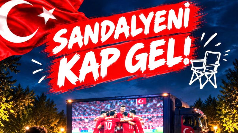 Büyükşehir Belediyesi’nden milli maç için dev ekran!