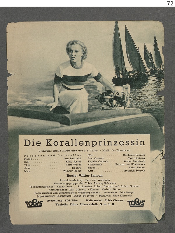 Princeza koralja  (1937.) - Spor Bursa