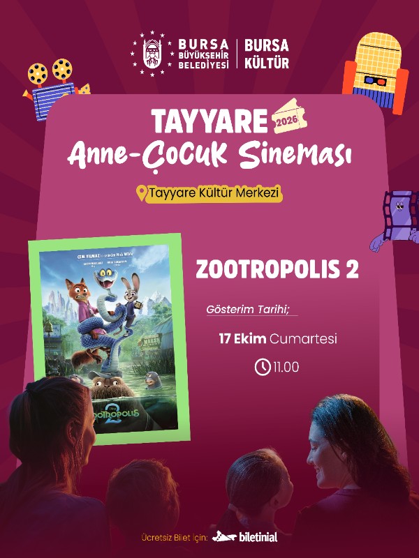 Zootropolis 2 - Tayyare Anne-Çocuk Sineması - Spor Bursa, Türkiye ve dünyadan tüm spor haberleri